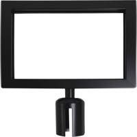 Sign Frame for Crowd Control Post, Black Kelford