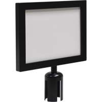 Sign Frame for Crowd Control Post, Black Kelford