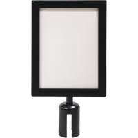 Sign Frame for Crowd Control Post, Black Kelford