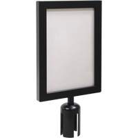 Sign Frame for Crowd Control Post, Black Kelford