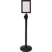 Sign Frame for Crowd Control Post, Black Kelford
