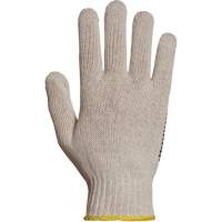 Gant en tricot avec pois de PVC Sure Grip, Poly/coton, Un c&ocirc;t&eacute;, Calibre 7, T-petit Kelford