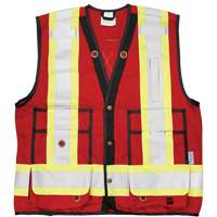 Open Road&reg; Surveyor Vest, Red, Large, Polyester Kelford