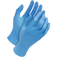 Gants jetables classiques, Moyen, Nitrile, 4 mils, Sans poudre, Bleu Kelford