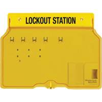 Trilingual Covered Lock Station, None Padlocks, 4 Padlock Capacity, Padlocks Not Included Kelford