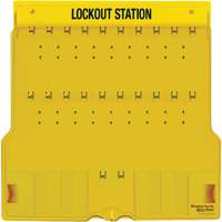Trilingual Covered Lock Station, None Padlocks, 20 Padlock Capacity, Padlocks Not Included SGW125 | Kelford