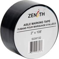 Ruban pour marquage d'all&eacute;es, 2" x 108', PVC, Noir Kelford