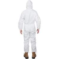Premium Hooded Coveralls, 3X-Large, White, Microporous SGW462 | Kelford