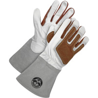 Gants de soudage &agrave; l'arc TIG Gander Brand avec renfort thermique, Cuir fleur de ch&egrave;vre, Taille Petit Kelford