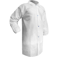 Care™ Lab Coat, Polypropylene, White, Small SGW626 | Kelford