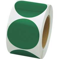 Coloured Marking Dots, Circle, 3" L x 3" W, Green, Vinyl SGW780 | Kelford
