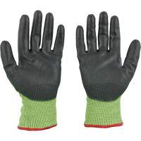 High Visibility Dipped Gloves, Size Small, 15 Gauge, Polyurethane Coated, Polyethylene Shell, ASTM ANSI Level A5 Kelford