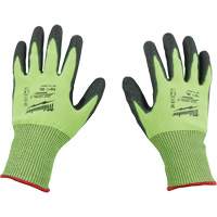 High Visibility Dipped Gloves, Size Small, 15 Gauge, Polyurethane Coated, Polyethylene Shell, ASTM ANSI Level A5 Kelford