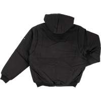 Blouson d'aviateur en toile lourde avec capuchon, Hommes, Petit, Noir Kelford