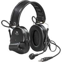 Casque VI NIB avec fils de sortie unique et rail arc Peltor ComTac, Style Bandeau, 23 dB Kelford