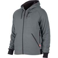 M12 Heated Hoodie Kit, Men's, 2X-Large, Grey, Polyester Kelford