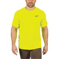 Workskin Lightweight High Visibility Shirt, Men's, Small, Yellow Kelford