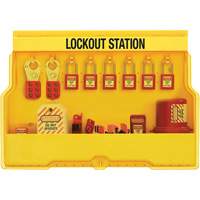 Premier Electrical Lockout Station, Thermoplastic Padlocks, 16 Padlock Capacity, Padlocks Included SGZ647 | Kelford