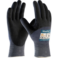 Gants r&eacute;sistants aux coupures en tricot sans couture ATG MaxiCut Ultra, Taille Grand, Calibre 15, Rev&ecirc;tement Nitrile, Enveloppe en Fil technique, ASTM ANSI niveau A3/EN 388 niveau 5/EN 388 niveau C Kelford