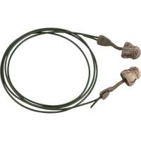 Bouchons d'oreilles en mousse camo sans roulement &agrave; tourner Glide, Vrac - Boîte, Avec cordon Kelford