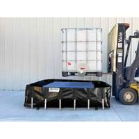 Ultra-IBC Berm&reg; Spill Berm, 400 US gal. Capacity, 6' W x 6' L x 18" H, L-Bracket Kelford