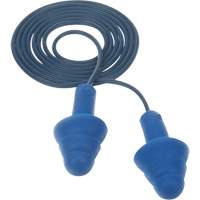 Bouchons d'oreilles pr&eacute;moul&eacute;s E-A-R Ultrafit , Avec cordon, Taille unique, Vrac - Sac en poly, NRR dB NRR 25 dB Kelford