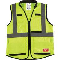 Performance Safety Vest, High Visibility Lime-Yellow, 4X-Large/5X-Large Kelford
