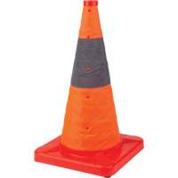 Collapsible Traffic Cone, 18" H, Orange SHA659 | Kelford