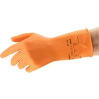 Gants r&eacute;sistants aux produits chimiques AlphaTec 87-320, Taille 9,5, 11,8" lo, Latex de caoutchouc, Doublure en Coton/Ouat&eacute;e, 17 mils Kelford