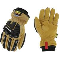 Coldwork Waterproof M-Pact&reg; Driver Gloves, 8, Grain Leather Palm, Elastic Cuff Kelford