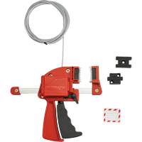 Red Clamping Cable Lockout, 8' Length SHB864 | Kelford