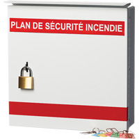 Boîte pour plan de s&eacute;curit&eacute; en cas d'incendie Kelford