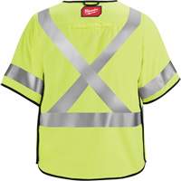 Breakaway Mesh Safety Vest, Black/High Visibility Lime-Yellow, Medium/Small, CSA Z96 Class 2 - Level FR SHC513 | Kelford