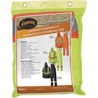 5599 Combinaison de pluie imperm&eacute;able et l&eacute;g&egrave;re, Polyester/PVC, T-petit, Jaune lime haute visibilit&eacute; Kelford