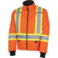 5015A Quilted Freezer Jacket, Polyester, High Visibility Orange, X-Small Kelford