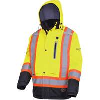 5408 Waterproof Heated Insulated Jacket, Men's, Small, High Visibility Lime-Yellow Kelford