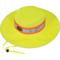 279 Ranger's Hat with Strap, High Visibility Lime-Yellow, Polyester Kelford