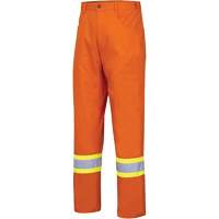 4461 Ultra-Cool Safety Pants, Cotton, 30, High Visibility Orange Kelford