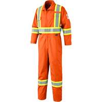 7702T FR-Tech&reg; Arc-Rated Coverall, Size 40 (Tall), High Visibility Orange, 10 cal/cm² Kelford