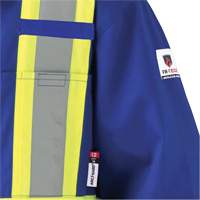 7706 FR-Tech&reg; Flame-Resistant Coverall with Leg Zippers, Size 36, Royal Blue, 9.7 cal/cm² Kelford