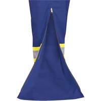 7706 FR-Tech&reg; Flame-Resistant Coverall with Leg Zippers, Size 36, Royal Blue, 9.7 cal/cm² Kelford