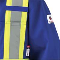 7706T FR-Tech&reg; Flame-Resistant Coverall with Leg Zippers, Size 40 (Tall), Royal Blue, 9.7 cal/cm² Kelford