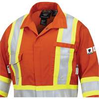 7702W FR-Tech&reg; Women's FR/Arc-Rated Coveralls, Size X-Small, High Visibility Orange, 10 cal/cm² Kelford