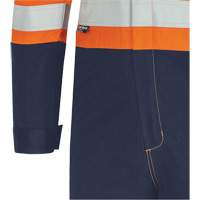 7702BB FR-Tech&reg; 2-Tone Safety Coverall, Size 36, Navy Blue/Orange, 10 cal/cm² Kelford