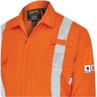 7702BB FR-Tech&reg; 2-Tone Safety Coverall, Size 36, Navy Blue/Orange, 10 cal/cm² Kelford