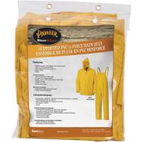 577 3-Piece Rain Suit, Polyester/PVC, 6X-Large, Yellow Kelford