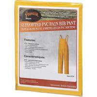 577P Storm Master&reg; Bib Pants, Small, Polyester/PVC, Yellow Kelford