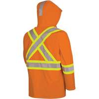 5880 FR/Arc-Rated Waterproof Rain Jacket, X-Small, High Visibility Orange, 10 cal/cm² Kelford