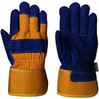 630 Blue Insulated Fitter's Gloves, One Size, Split Cowhide Palm, Boa Inner Lining Kelford