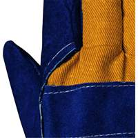 630 Blue Insulated Fitter's Gloves, One Size, Split Cowhide Palm, Boa Inner Lining Kelford